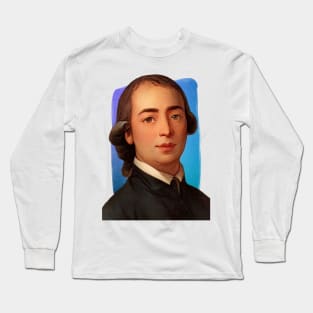 German Philosopher Johann Gottfried Herder illustration Long Sleeve T-Shirt